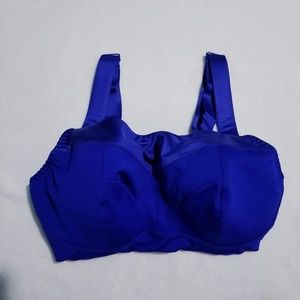 Brooks underwire sports bra blue 34e